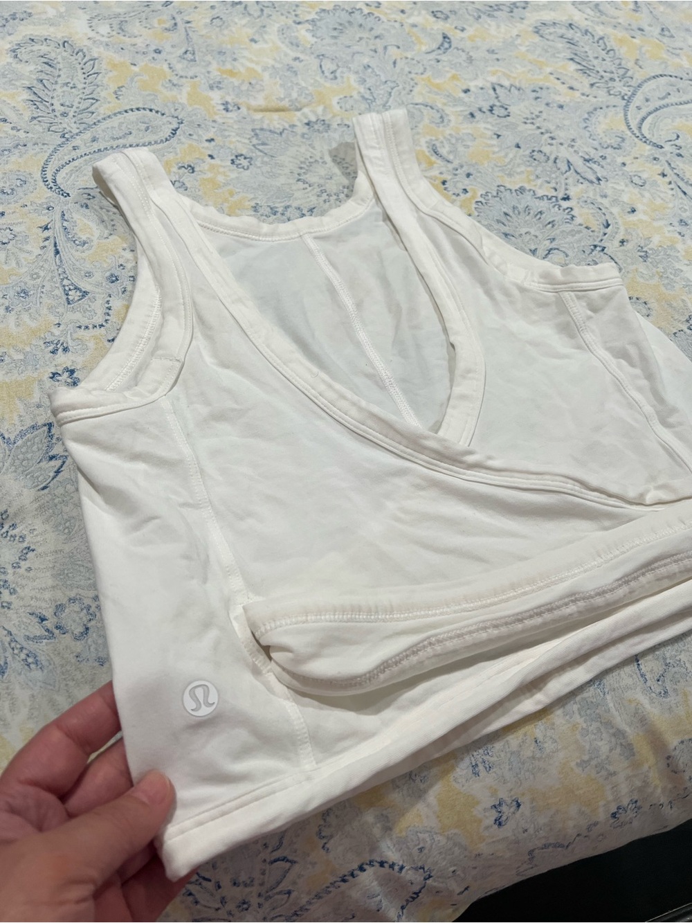 lululemon athletica White Wrap-Front Camisole Tank